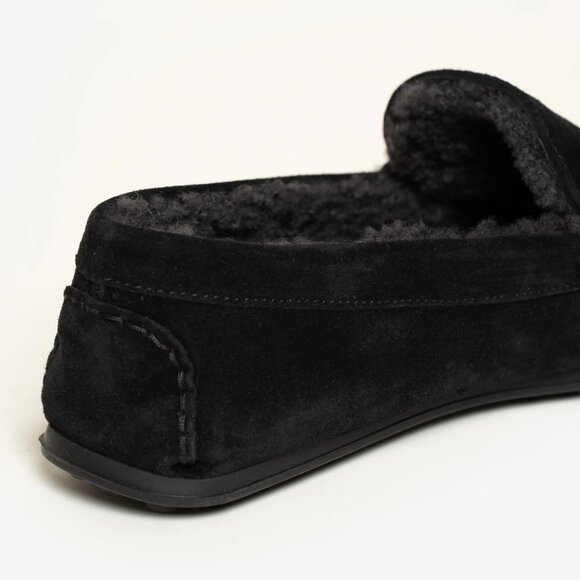 M. Gemi The Felize Shearling Uomo Black Men`s Moccasins Size US 13 / IT 46 main image 12